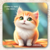 Kleurrijk Funny Cat Onderzetter