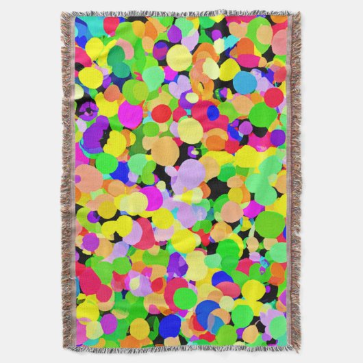 Kleurrijk fusiepatroon ontwerp deken (Voorkant Verticaal)