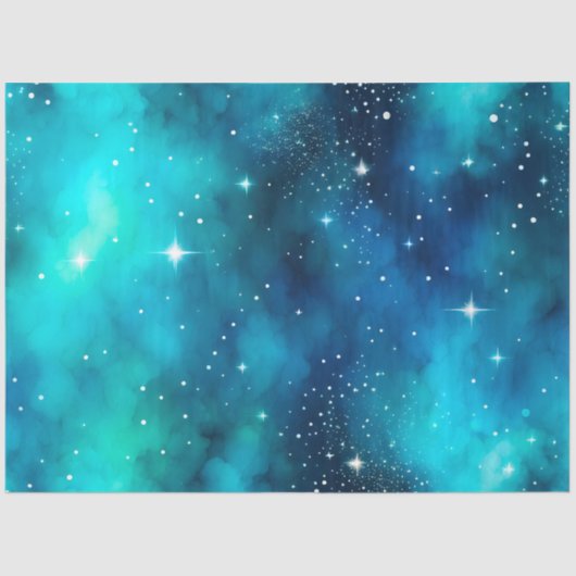 Kleurrijk Galaxy Art Tissue Paper Tissuepapier (Voorkant)