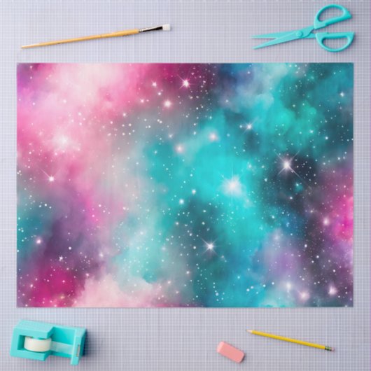 Kleurrijk Galaxy Art Tissue Paper Tissuepapier (Craft)