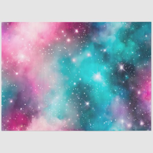 Kleurrijk Galaxy Art Tissue Paper Tissuepapier (Voorkant)