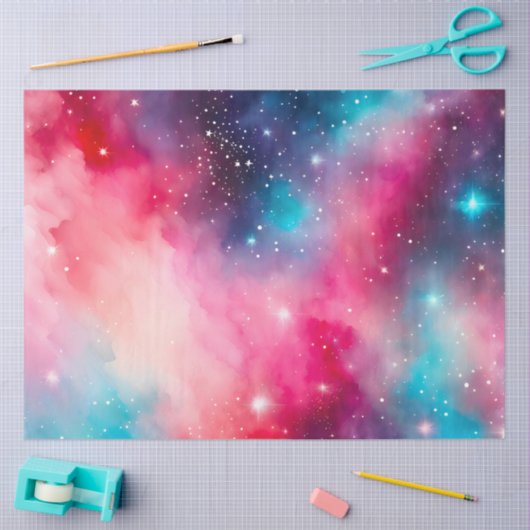 Kleurrijk Galaxy Art Tissue Paper Tissuepapier (Craft)