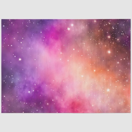 Kleurrijk Galaxy Art Tissue Paper Tissuepapier (Voorkant)