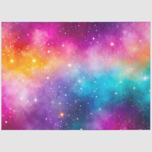 Kleurrijk Galaxy Art Tissue Paper Tissuepapier (Voorkant)
