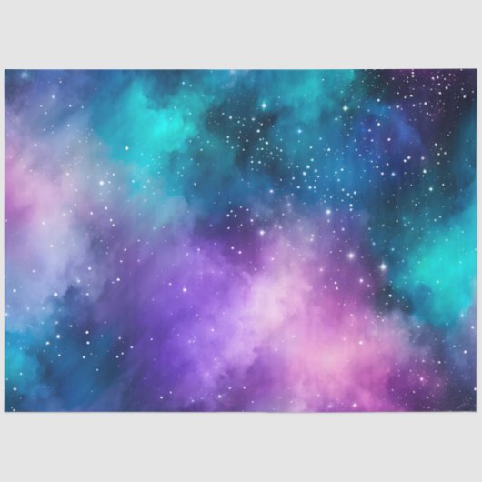 Kleurrijk Galaxy Art Tissue Paper Tissuepapier (Voorkant)