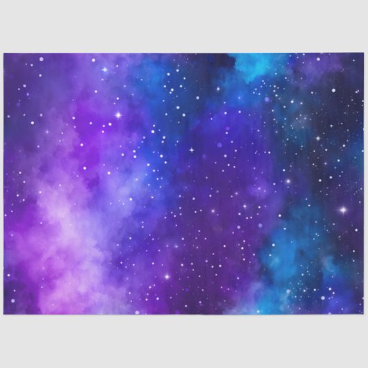 Kleurrijk Galaxy Art Tissue Paper Tissuepapier (Voorkant)