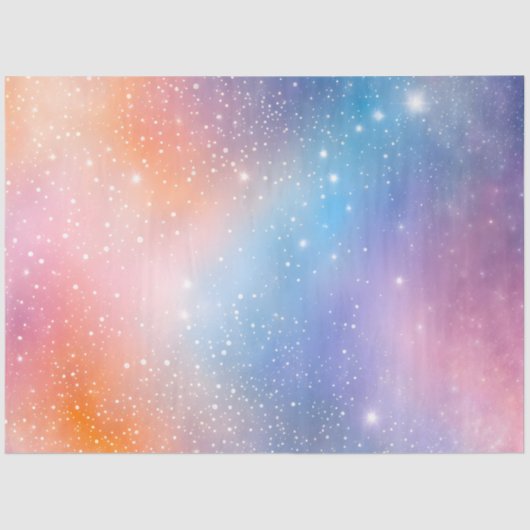 Kleurrijk Galaxy Art Tissue Paper Tissuepapier (Voorkant)