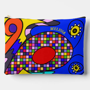 Kleurrijk geabstraheerd etui
