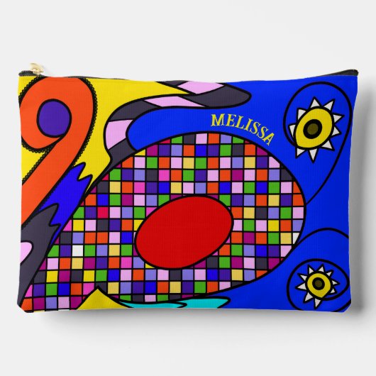 Kleurrijk geabstraheerd etui (Voorkant)