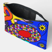 Kleurrijk geabstraheerd etui (Open)
