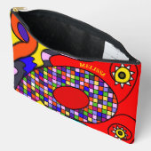 Kleurrijk geabstraheerd etui (Open)