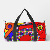 Kleurrijk geabstraheerd plunjezak (Voorkant)