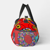 Kleurrijk geabstraheerd plunjezak (Rechts)