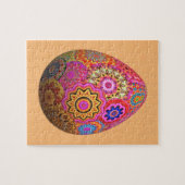 Kleurrijk gebarsten paasei legpuzzel (Horizontaal)