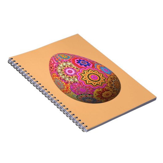 Kleurrijk gebarsten paasei notitieboek (Rechterzijde)