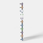 Kleurrijk Geblendeerd Regenboograster met Negatiev Case-Mate iPhone Case (Achterkant / Links)