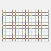 Kleurrijk Geblendeerd Regenboograster met Negatiev Inpakpapier Vel (Voorkant 3)
