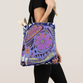 Kleurrijk Gebontde Kat Tote Bag (Dichtbij)