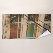 Kleurrijk gebouw - Viëerd, oud, Badhanddoek (Badhanddoek)