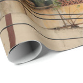 Kleurrijk  gebouw - Viëerd, oud, Cadeaupapier (Rol Hoek)