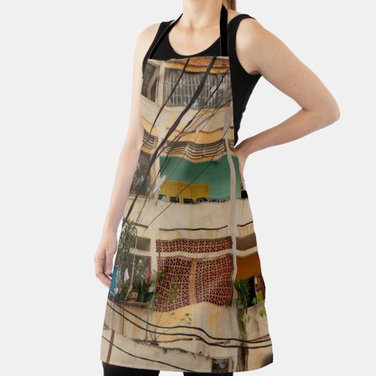 Kleurrijk  gebouw - Viëerd, oud, Schort (Insitu)