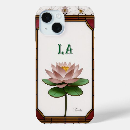 Kleurrijk Gebrandschilderd Bloemmotief Case-Mate iPhone Case (Achterkant)