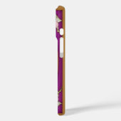 Kleurrijk gebrandschilderd bloemmotief Case-Mate iPhone case (Achterkant / Links)