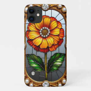 Kleurrijk Gebrandschilderd Glas Bloem Case-Mate iPhone Case