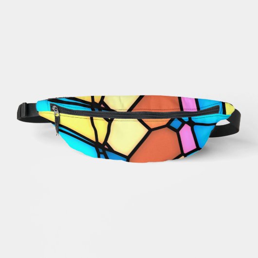 Kleurrijk Gebrandschilderd Glas Heuptasje (Voorkant)