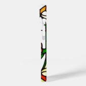 Kleurrijk Gebrandschilderd Glas met Afbeeldingen v Case-Mate iPhone Case (Achterkant / Links)