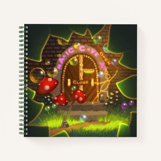 Kleurrijk  gedetailleerd grafisch Notitieboek (Voorkant)