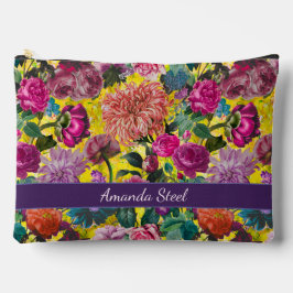  kleurrijk geel Floral monogram Etui