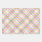 Kleurrijk geel, geel, blauw en roze patroon inpakpapier vel (Voorkant 3)