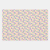 Kleurrijk geel, geel, blauw en roze patroon inpakpapier vel (Voorkant)