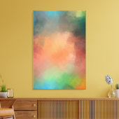 Kleurrijk Geel Groen Rood Blauw Moderne Abstracte  Canvas Afdruk (Insitu (Woonkamer))