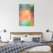 Kleurrijk Geel Groen Rood Blauw Moderne Abstracte  Canvas Afdruk (Insitu (Slaapkamer))