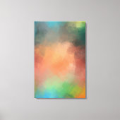 Kleurrijk Geel Groen Rood Blauw Moderne Abstracte Canvas Afdruk (Voorkant)