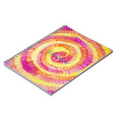 Kleurrijk geel, Oranje, roze Pinwheels Personalise Notitieboek (Linkerzijde)