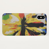 Kleurrijk geel zwart en rood abstract Case-Mate iPhone case (Achterkant (horizontaal))