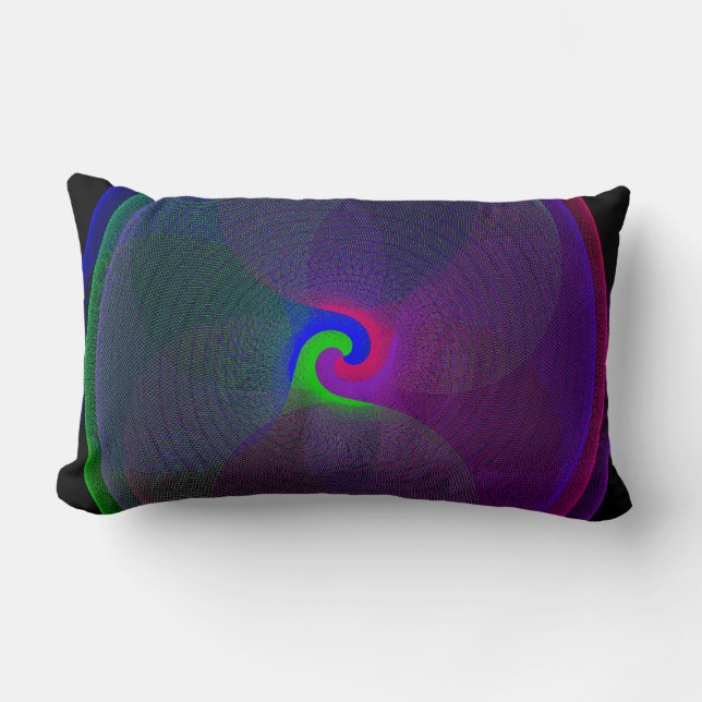 Kleurrijk gefuseerd centrum geometrisch Sierkussen Kussen (Voorkant)