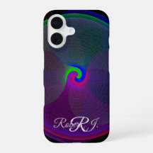 Kleurrijk gefuseerd geometrisch iPhone 16 hoesje