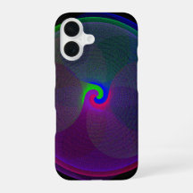 Kleurrijk gefuseerd geometrisch iPhone 16 hoesje