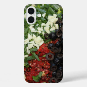 Kleurrijk gehakt voedsel iPhone 16 plus hoesje