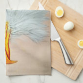 Kleurrijk geïllustreerd keukenhanddoek - Eagle (Quarter Fold)