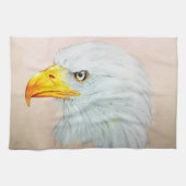 Kleurrijk geïllustreerd keukenhanddoek - Eagle (Horizontaal)