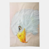 Kleurrijk geïllustreerd keukenhanddoek - Eagle (Verticaal)