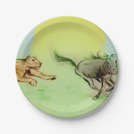 Kleurrijk, geïllustreerd papieren bord - Chase