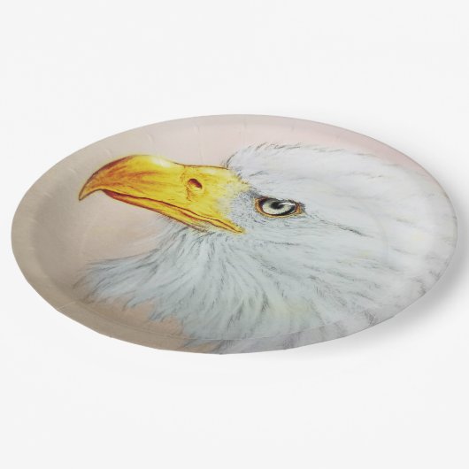 Kleurrijk geïllustreerd papieren bord - Eagle (Gekanteld)