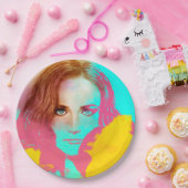 Kleurrijk geïllustreerd papieren bord - Intense (Feest)