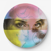 Kleurrijk, geïllustreerd papieren bord - Zelden (Voorkant)